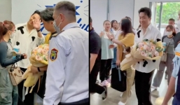 Thái độ của MC Trấn Thành khi bị sinh viên vây quanh, camera thường làm lộ nhan sắc thật