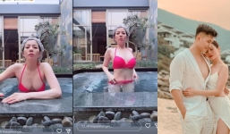 Lệ Quyên tự tin khoe dáng bên bể bơi, body ở tuổi U50 khiến CDM xuýt xoa