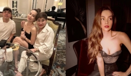 Hồ Ngọc Hà liên tục lấy tay che chắn sợ gặp sự cố vì diện chiếc váy trễ nải