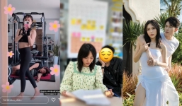 Diệu Nhi khoe ảnh trong phòng tập, vòng 2 trở thành tâm điểm giữa nghi vấn mang thai