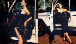 Lệ Quyên khoe dáng nuột bên xế sang bạc tỷ, loạt ảnh toát ra toàn 'mùi tiền'