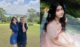 Chụp ảnh cùng bố, ái nữ nhà MC Quyền Linh phổng phao, sở hữu chiều cao nổi bật