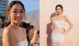 Ngơ ngác trước nhan sắc thật của Lương Thùy Linh khi lọt ống kính 'team qua đường'