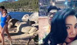 Lệ Quyên khoe dáng với đồ 1 mảnh bên Lâm Bảo Châu: Sắc vóc cả 2 đáng ngưỡng mộ