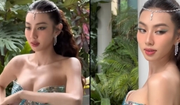 Thùy Tiên hóa tiên cá khoe trọn sắc vóc trong bộ cánh mỏng tang như 'lá lúa'