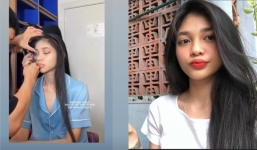 Hậu trường make up vô tình khiến Á hậu Minh Kiên bị phơi bày nhan sắc thật