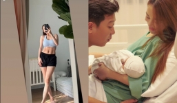 Khó tin vóc dáng Nhã Phương sau 2 tuần sinh quý tử cho Trường Giang