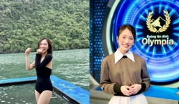 MC Khánh Vy 'Đường lên đỉnh Olympia' khoe dáng với đồ một mảnh