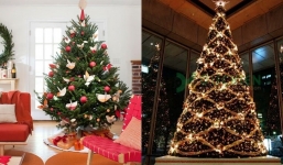 Cách làm cây thông noel bằng dây kim tuyến cùng 8 ý tưởng trang trí cây thông Noel đẹp