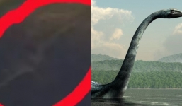 Hình ảnh chưa từng công bố cận cảnh quái vật hồ Loch Ness được ghi lại từ máy bay không người lái