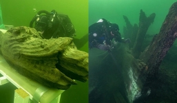 Lạnh sống lưng phát hiện thủy quái núp bên trong con tàu 500 tuổi bị đắm dưới đại dương