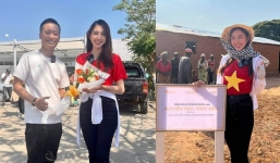 Vừa gặp sự cố trên chuyến từ thiện, Thùy Tiên đã được 'đẩy thuyền' nhiệt tình với Youtuber hot nhất châu Phi