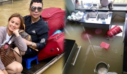 Biệt thự cổ 21 tỷ đồng của Long Nhật chìm trong biển nước, phải di dời người thân đến nơi an toàn