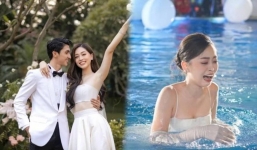 Bình An xả loạt ảnh 'độc' hậu đám cưới, không ngại dìm bà xã Phương Nga
