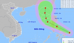 Bão Nalgae mạnh lên khi tiến vào biển Đông 