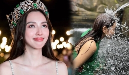 Hoa hậu Thùy Tiên vô tình để lộ gương mặt mộc, dung nhan thế nào mà khiến CĐM cười bò?