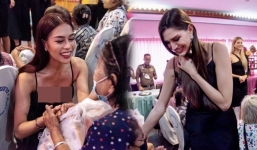 Dàn người đẹp Miss Grand 2022 bị chỉ trích ăn mặc không phù hợp khi đi từ thiện