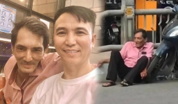 Sau hình ảnh thất thần bên lề đường, Thương Tín lộ diện với thần sắc tươi tắn