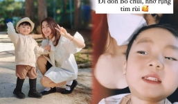 Hòa Minzy khiến dân tình tan chảy với khoảnh khắc đoàn tụ bé Bo, chỉ 1 hành động hé lộ cách dạy con tinh tế