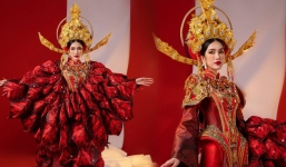 Á hậu Phương Anh diện quốc phục Việt tại Miss International 2022: Khí chất ngút ngàn