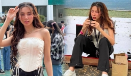 Thuỳ Tiên tã tượi, bị 'người qua đường' ghi lại khoảnh khắc hiếm có trên đất Thái