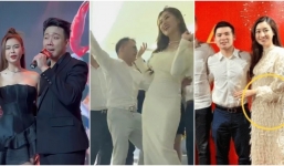 Sao Việt 14/1: Trương Quỳnh Anh mặc váy ngắn ôm chặt Trấn Thành, Đỗ Mỹ Linh lộ dấu hiệu báo tin vui