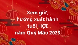 Chọn giờ và hướng xuất hành cho người tuổi Hợi trong Tết Nguyên đán Quý Mão 2023