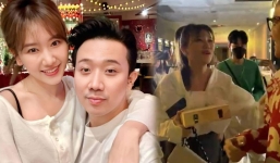 Hari Won mừng quýnh khi nhận quà Valentine từ người đàn ông không phải Trấn Thành