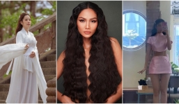 Sao Việt 28/2: H'Hen Niê 'bỏ xiêm y' dùng tóc che chắn điểm tế nhị, Á hậu Phương Nhi tạo dáng phong cách búp bê