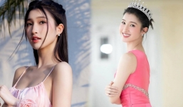 Á hậu Phương Nhi có bị 'dìm' nhan sắc khi lên đồ màu hồng cánh sen?