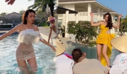 Video: Thùy Tiên tấu hài cực mạnh với khoảnh khắc hậu trường 'khó đỡ'