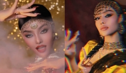 Video: Á hậu Kiều Loan khiến dân tình 'đứng ngồi không yên' khi đu trend hóa gái Ấn