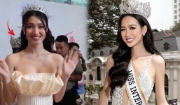 Hoa hậu Bảo Ngọc ghi điểm 10 thanh lịch với hành động cực đẹp sau lưng Phương Nhi