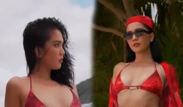 Video: Ngọc Trinh củng cố danh xưng 'nữ hoàng nội y' bằng màn lên đồ khoe dáng 'khét lẹt' giữa biển khơi