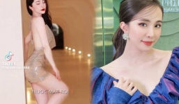 Sở hữu đường cong rực hơn nắng hè, Quỳnh Nga vẫn khiêm tốn nói về sắc vóc vạn người mê của mình