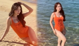 Video: Hoa hậu Mai Phương thả dáng trong đồ một mảnh, quyến rũ chẳng 'thua chị kém em'