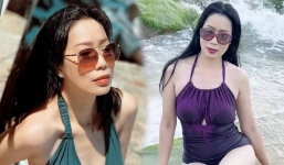 Á hậu Trịnh Kim Chi thường xuyên có những màn lên đồ 'táo bạo' khoe sắc vóc ở tuổi 51