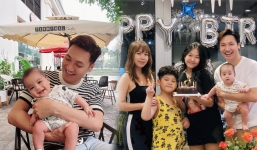 Con trai Mạnh Trường chưa đầy 1 tuổi đã sở hữu tố chất 'con nhà nòi' khiến nam diễn viên cũng phải bất ngờ