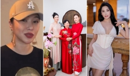 Sao Việt 24/7: Phương Oanh thử áo dài ăn hỏi với 2 mẹ chồng, Hương Tràm công khai sự thật về việc đã có con