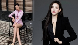 Đỗ Thị Hà khoe đôi chân cực phẩm trên đường phố Hàn Quốc