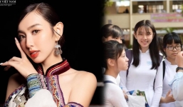 Lan truyền hình ảnh Thùy Tiên thời cắp sách tới trường, nhan sắc ra sao?