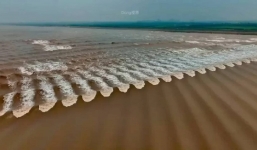 Đã mắt chiêm ngưỡng thủy triều vẩy cá - hiện tượng thiên nhiên kỳ thú chỉ có ở một con sông