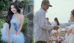 Á hậu Phương Nhi bị đào lại khoảnh khắc nói chuyện với người qua đường, cuộc hội thoại gây xôn xao