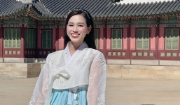 Video: Đỗ Thị Hà đẹp tỏa sáng khi diện Hanbok, thích thú thể hiện trình độ ngoại ngữ đã 'lên tầm'