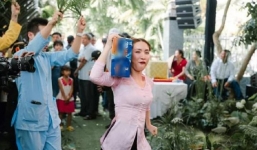 Hương Giang phản ứng trước màn 'quẩy cực sung' của Hòa Minzy trong đám cưới Puka - Gin Tuấn Kiệt