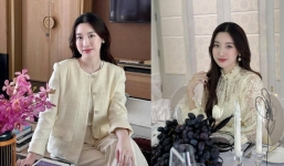 'Dâu hào môn' Đỗ Mỹ Linh giảm cân hậu ở cữ: Nhan sắc mẹ một con chuẩn 'trông mòn con mắt'