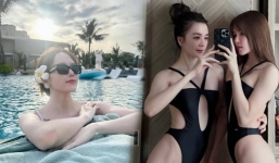 Thiều Bảo Trâm tiếp tục khoe dáng với đồ bơi, sắc vóc khiến dân tình xuýt xoa