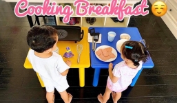 Chồng Tăng Thanh Hà lần đầu hé lộ hình ảnh rõ nét của hai con