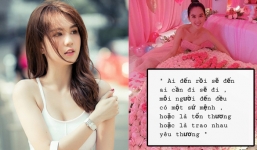Vừa kỷ niệm 2 năm ngày yêu, Ngọc Trinh tuyên bố: “Ai cần đi sẽ đi”