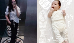 Cựu mẫu miền Tây khoe dáng thon gọn bất ngờ dù mới sinh con 1 tháng